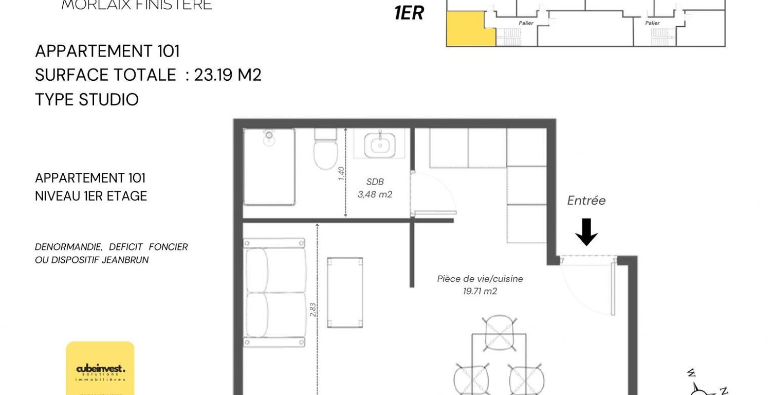 Vente Appartement 1 pièce — photo 1