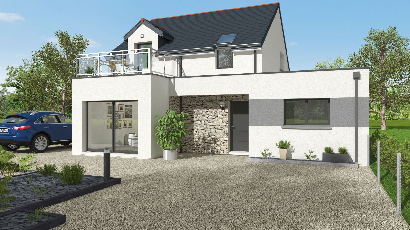Projet de construction d'une maison 129 m² avec terrain à LOUVIGNE-DE-BAIS (35)
