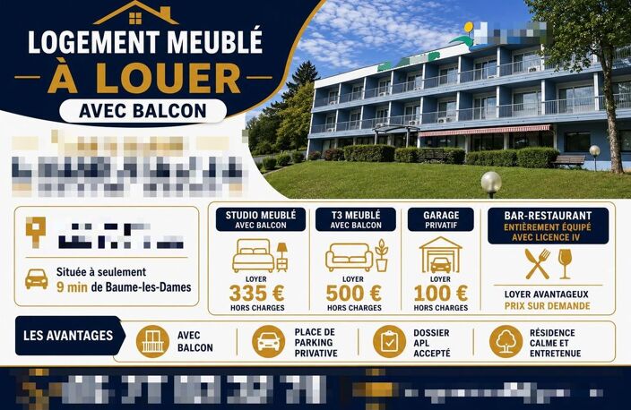 Studio de 23m2 à louer sur Hyèvre-Paroisse — photo 3