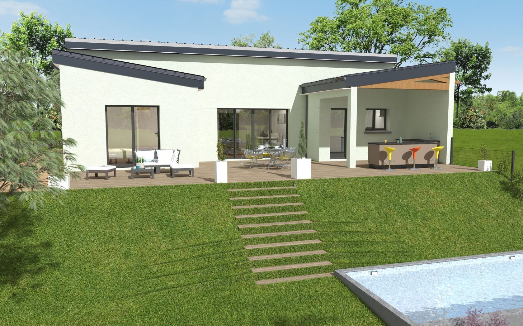 Projet de construction d'une maison 110.62 m² avec terrain à PLENEUF-VAL-ANDRE (22)