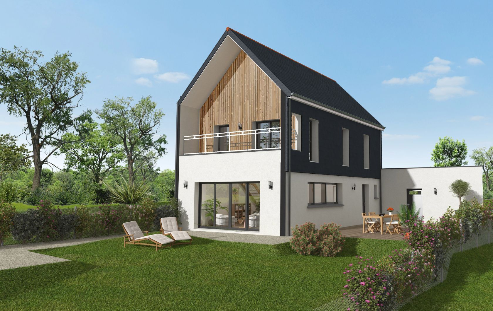 Projet de construction d'une maison 117 m² avec terrain à MINIAC-MORVAN (35)