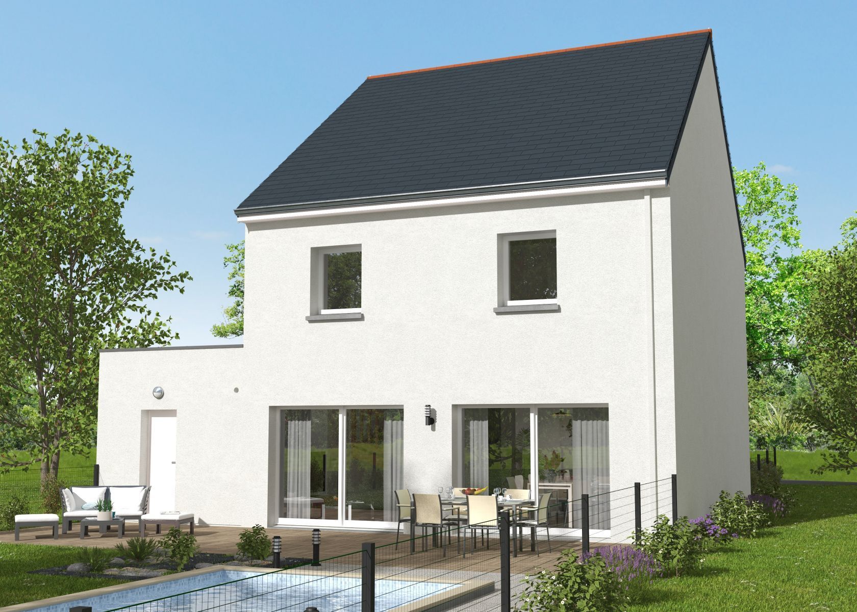 Projet de construction d'une maison 110 m² avec terrain à PLERGUER (35)
