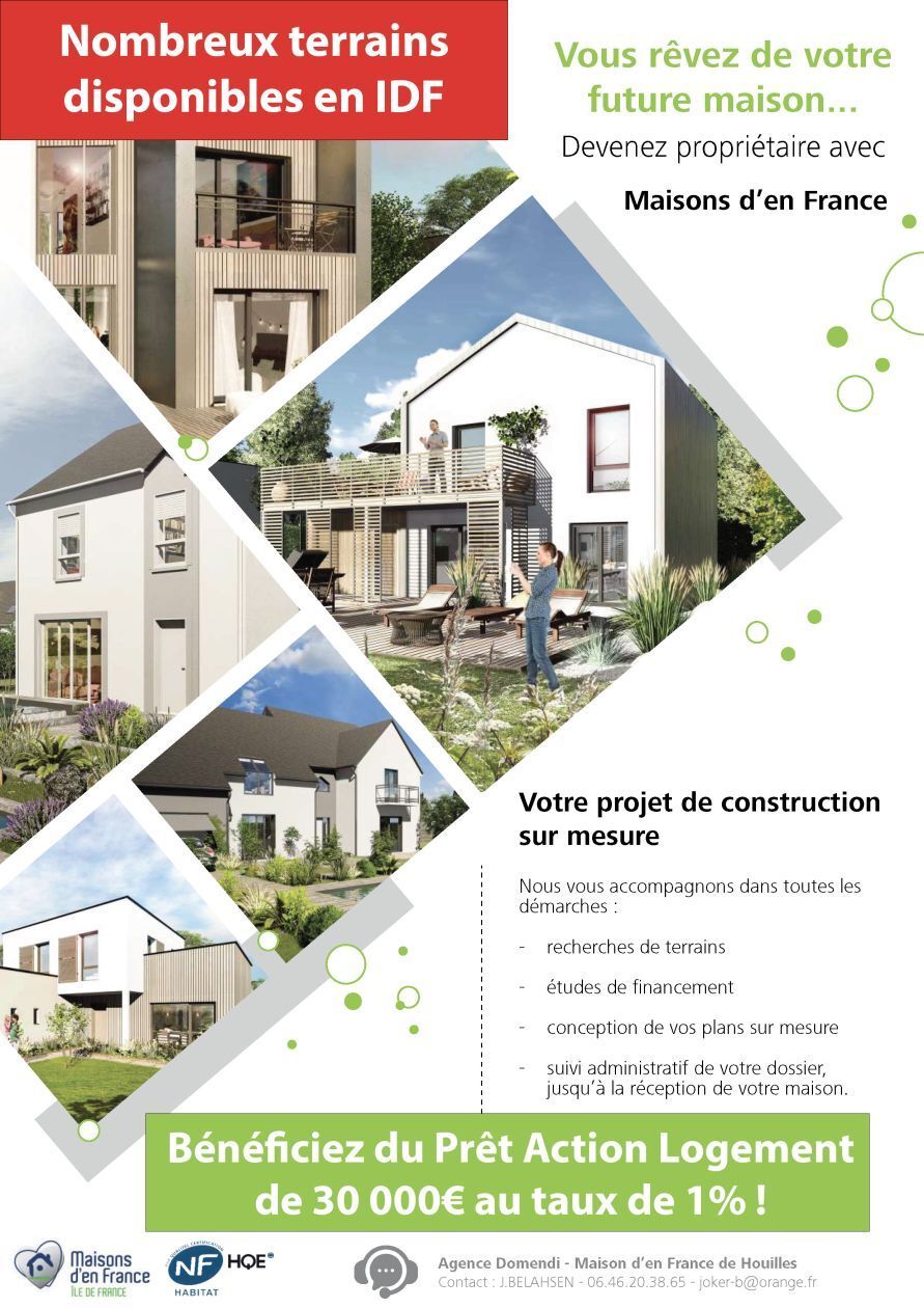 Terrain à bâtir de 371 m² à ERAGNY (95)