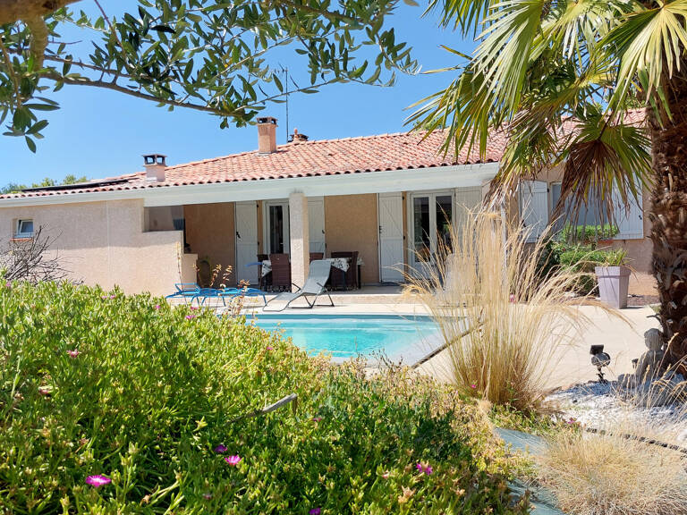 Maison à vendre 5 pièces CAMPSAS (82)avec garage attenant et double garage indépendant, piscine, terrasse couverte, puits, sur 2029m² de terrain — photo 1