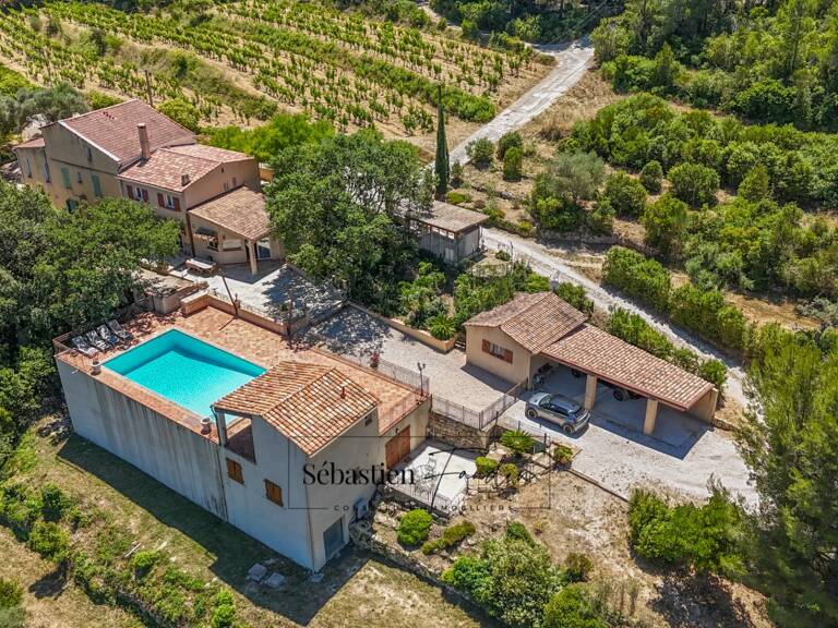 Maison à vendre 8 pièces LA CADIERE D'AZUR (83) - 2 logements - grande piscine - vue panoramique - grande parcelle - calme - nombreuses annexes — photo 1