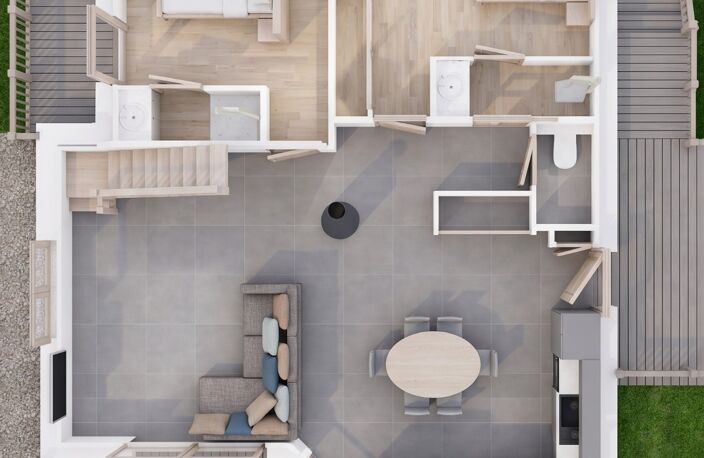 Haute Savoie (74), à vendre SAMOENS - Domaine skiable Grand-Massif - Appartement T3 + mezzanine 90 m² — photo 4