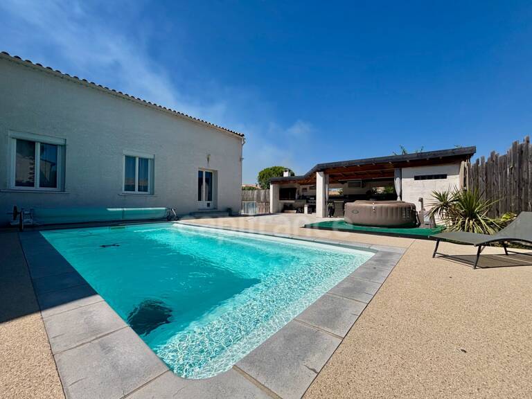 POUSSAN(34), À VENDRE MAISON RÉNOVÉE P4, SURFACE TOTALE 168 m2, TERRAIN 552 m2, GARAGE, PISCINE, SECTEUR CALME — photo 1