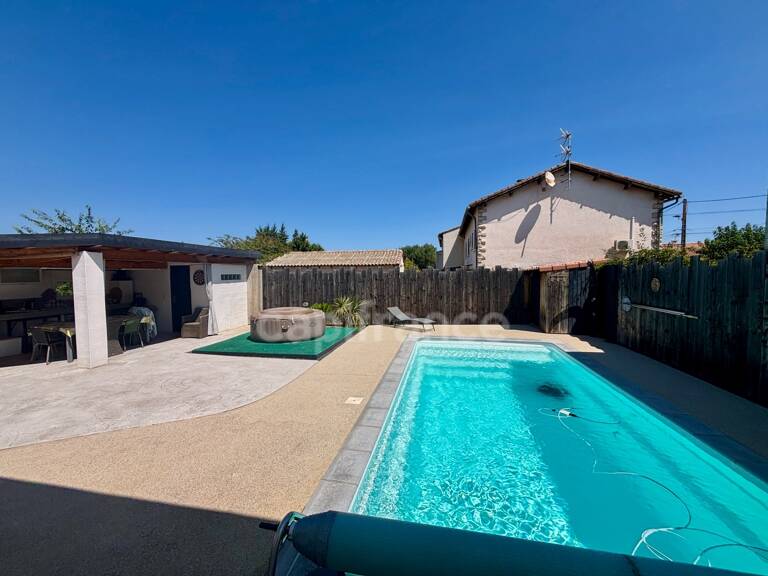 POUSSAN(34), À VENDRE MAISON RÉNOVÉE P4, SURFACE TOTALE 168 m2, TERRAIN 552 m2, GARAGE, PISCINE, SECTEUR CALME — photo 1