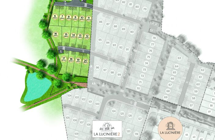 Vente Terrain à bâtir 305 m&sup2; — photo 2