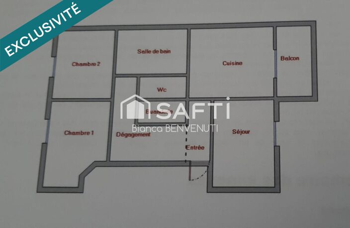 Appartement F3 proche gare — photo 2