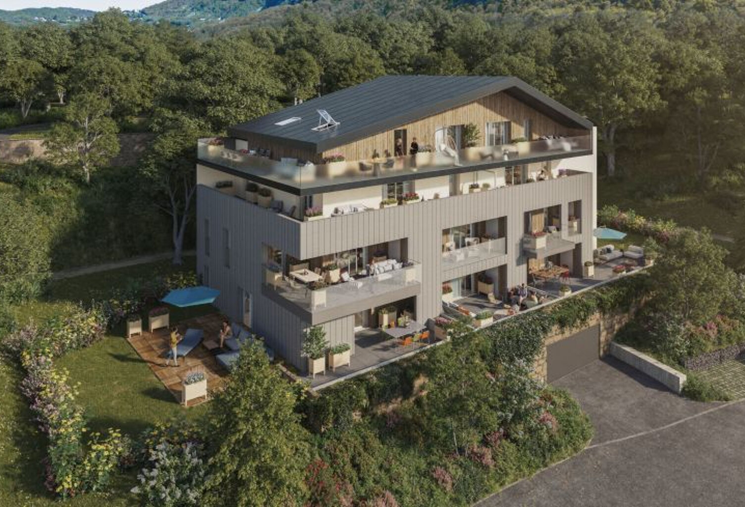 Saint Alban Leysse, T4 81m² avec balcon de 18m². Expo Sud Ouest. — photo 1