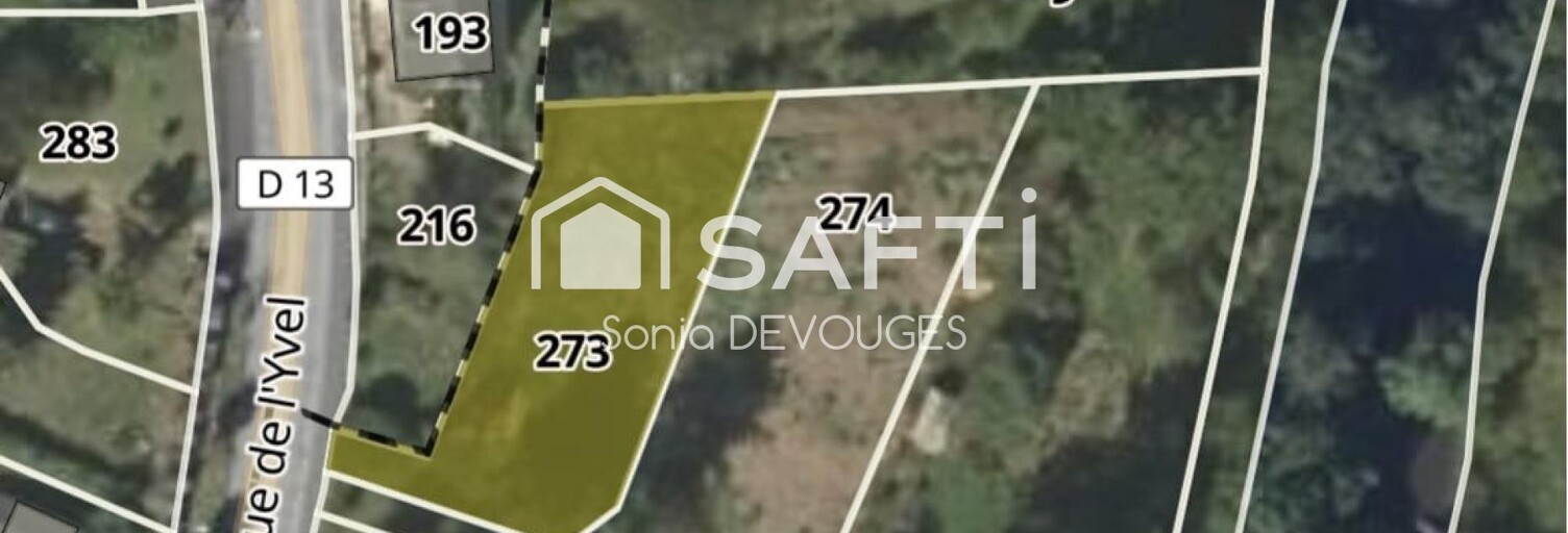 Terrain  626 m² à vendre à Loyat (56800)