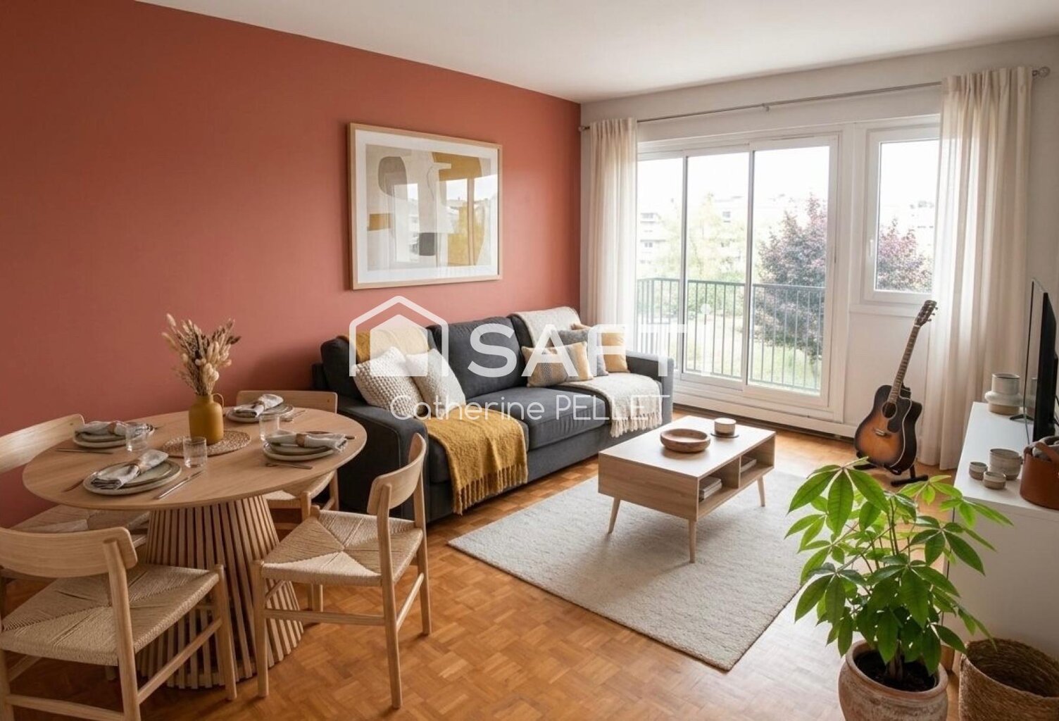 T2 lumineux avec balcon, parking et cave à 8 min du RER C — photo 1