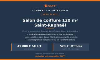 Commerce 4 Pièces 120 m² à vendre à Saint-Raphaël (83700)