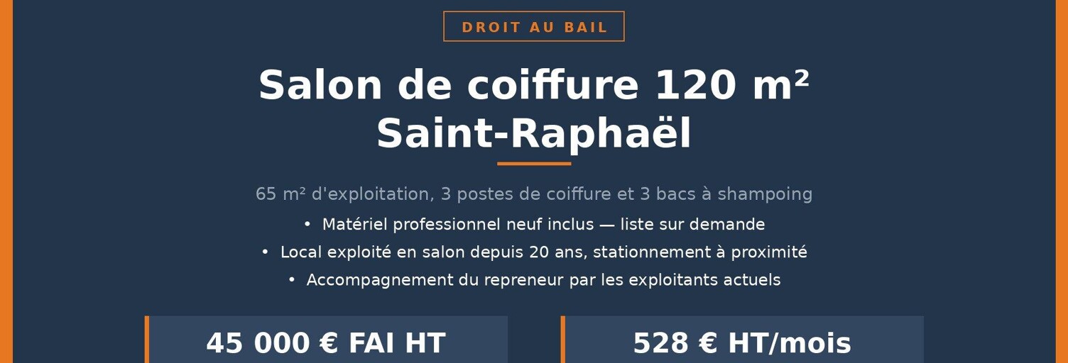 Commerce 4 Pièces 120 m² à vendre à Saint-Raphaël (83700)