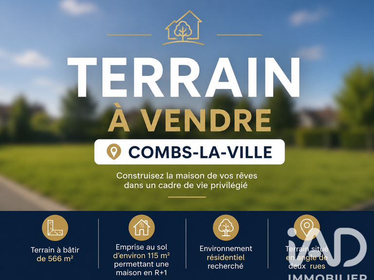 Vente Terrain 566 m&sup2; — photo 1