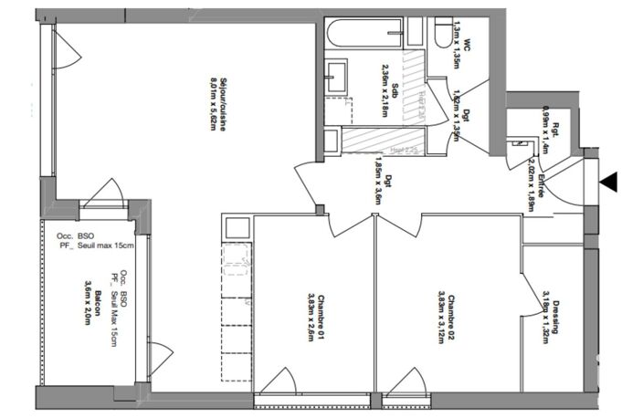 Vente Appartement 3 pièces — photo 5