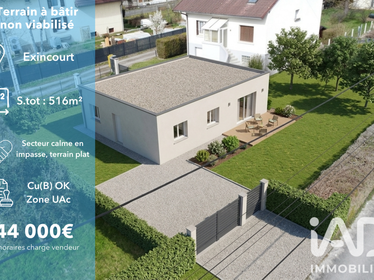 Vente Terrain à bâtir 516 m&sup2; — photo 1