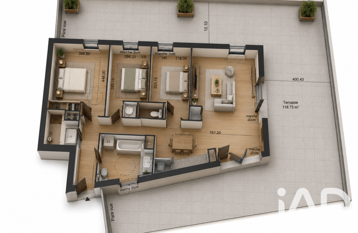 Vente Appartement 4 pièces — photo 5