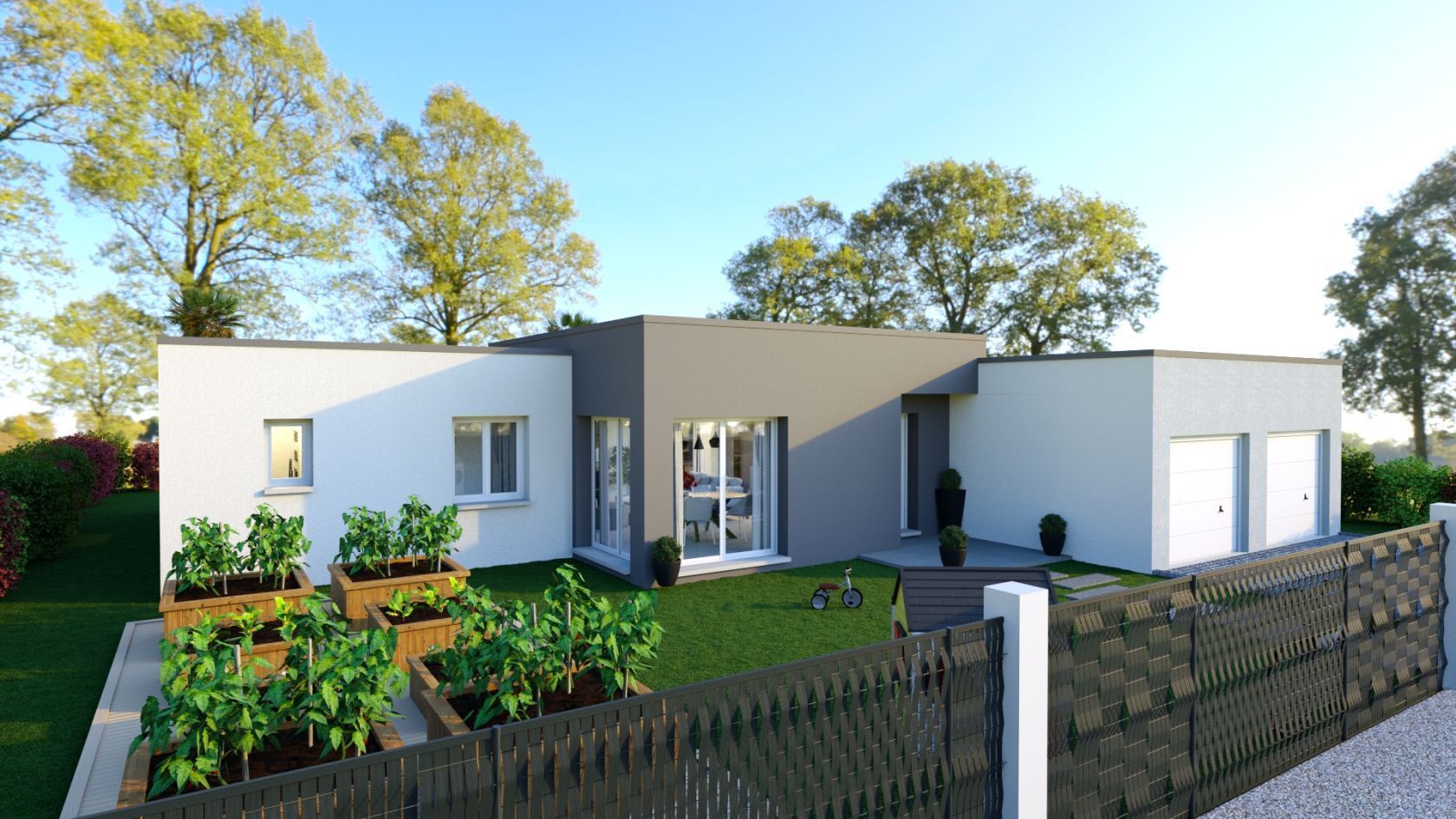 Projet de construction d'une maison 102 m² avec terrain à MOZAC (63)