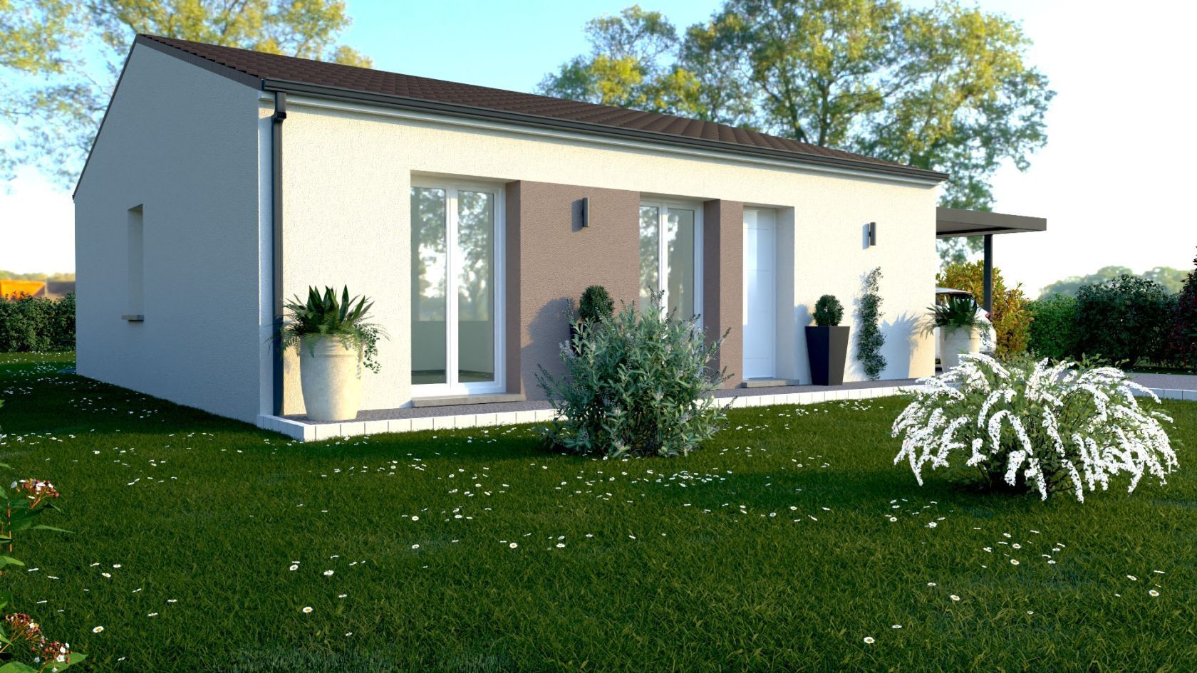Projet de construction d'une maison 75 m² avec terrain à MONTCEAUX (01)