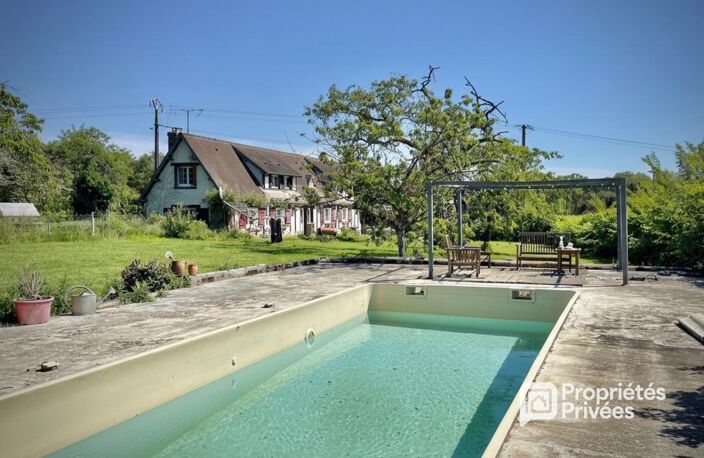MESNILS-SUR-ITON LONGÈRE DE 160 m², PISCINE, DÉPENDANCES, CADRE BUCOLIQUE - 279 900  HAI — photo 3