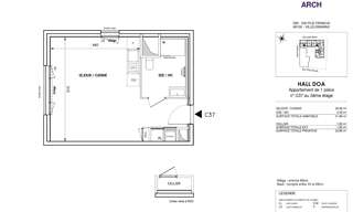 Appartement 1 Pièce 31 m² à louer à Villeurbanne (69100)