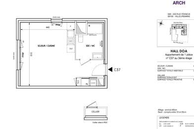 Appartement 1 pièces 544 €