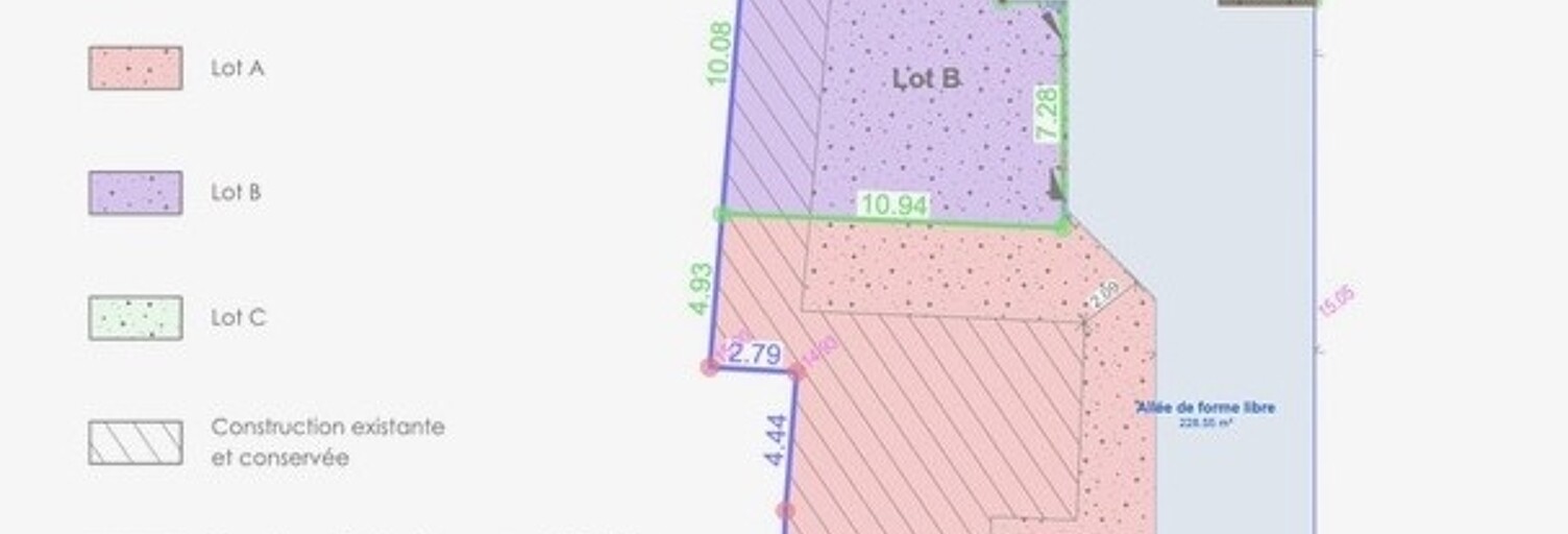 Terrain  185 m² à vendre à La Plaine-sur-Mer (44770)
