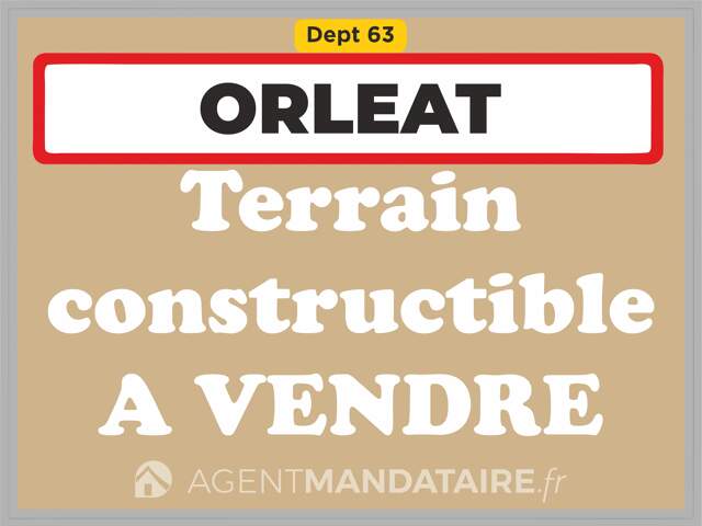 Terrain constructible 1 292 m² + grange 140 m² – Orléat — photo du bien