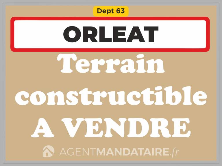 Terrain constructible 1 292 m² + grange 140 m² – Orléat — photo 1