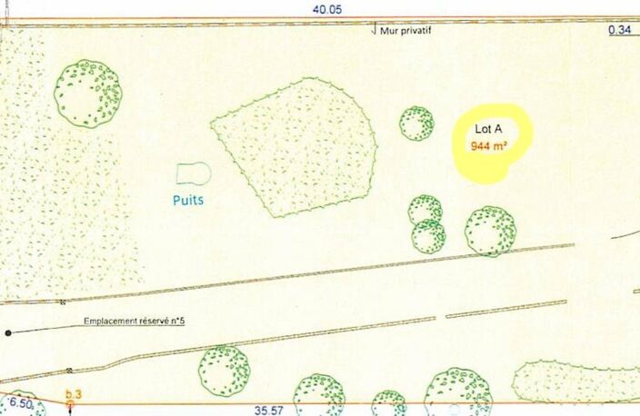 DAUX  - Terrain constructible de 944 m² — photo 2