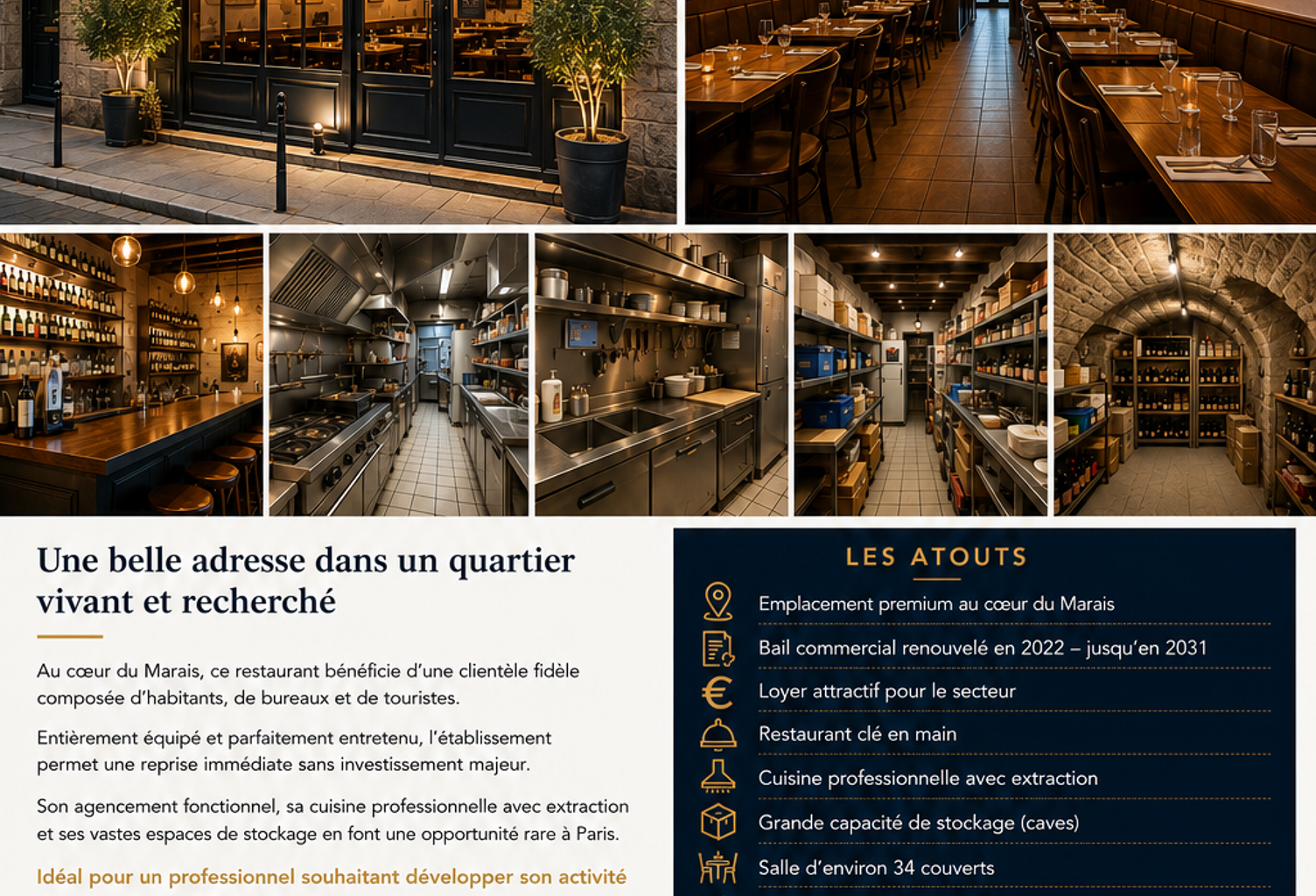Vente Restaurant 70 m&sup2; — photo 1