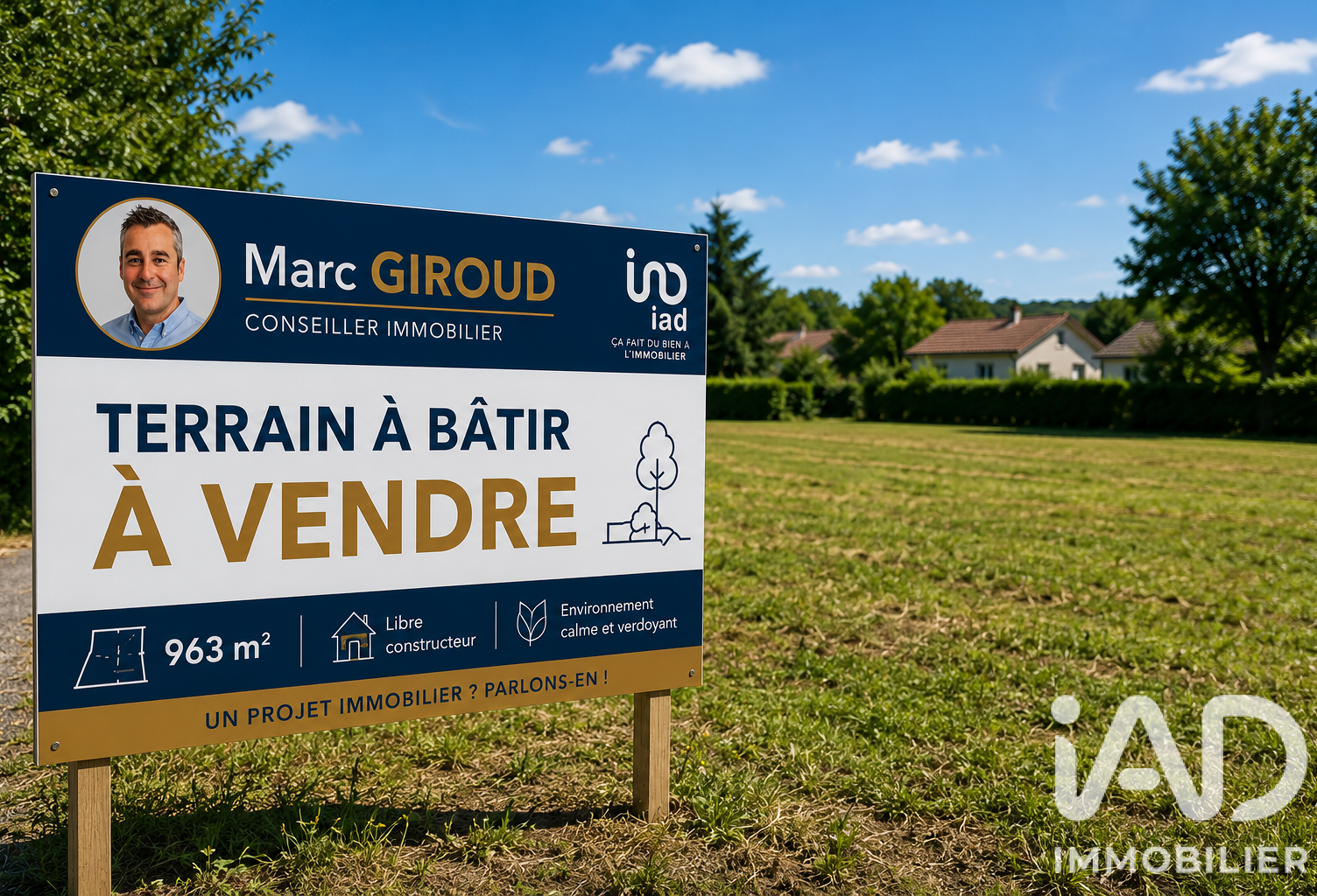 Vente Terrain à bâtir 963 m&sup2; — photo 1