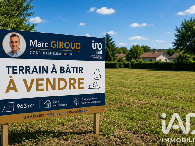 Vente Terrain à bâtir 963 m&sup2; — photo du bien