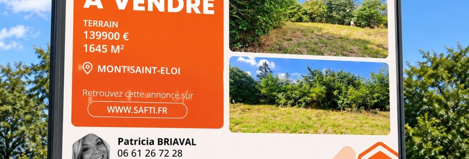 Terrain  1645 m² à vendre à Mont-Saint-Éloi (62144)