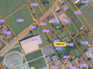 Vente terrain plat constructible de 1019 m2, non viabilisé, — photo 3