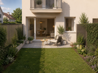 *T2 En cœur  de village avec terrasse et jardin privatif  — photo 3