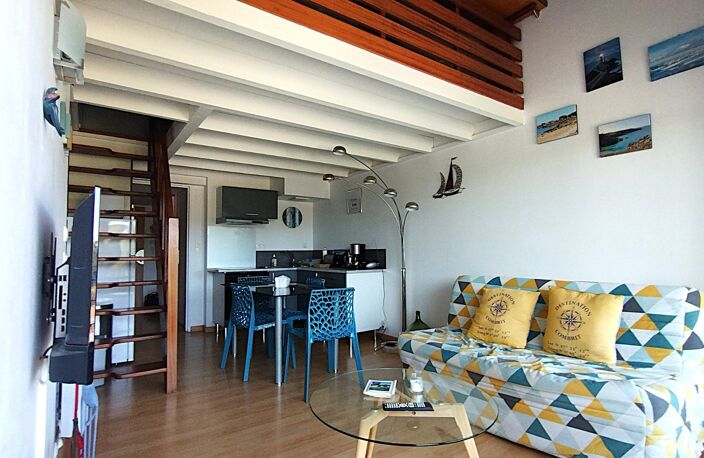 Appartement à vendre 2 pièces COMBRIT (29) Duplex, la plage à pied, piscine, tennis, jardins — photo 2