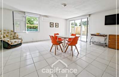 Appartement climatisé 3 pièces avec jardin, parking, cave et piscine commune — photo du bien