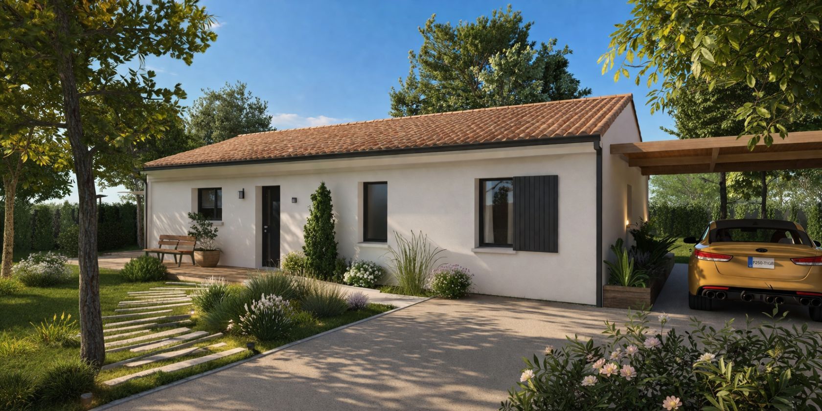 Projet de construction d'une maison 60 m² avec terrain à LE POUT (33)