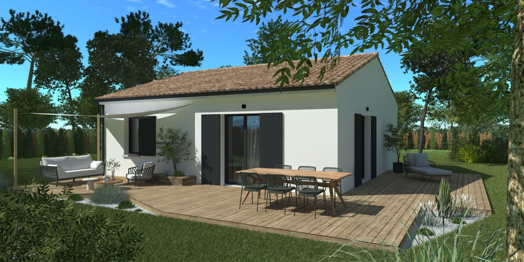 Projet de construction d'une maison 60 m² avec terrain à PISANY (17)