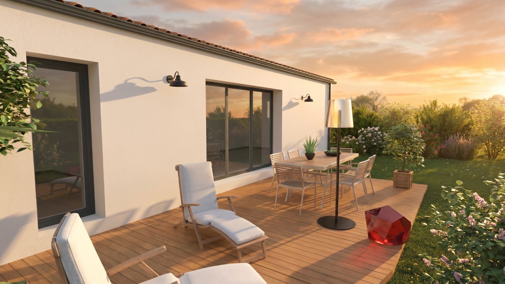Projet de construction d'une maison 83 m² avec terrain à LE GUE-D'ALLERE (17)