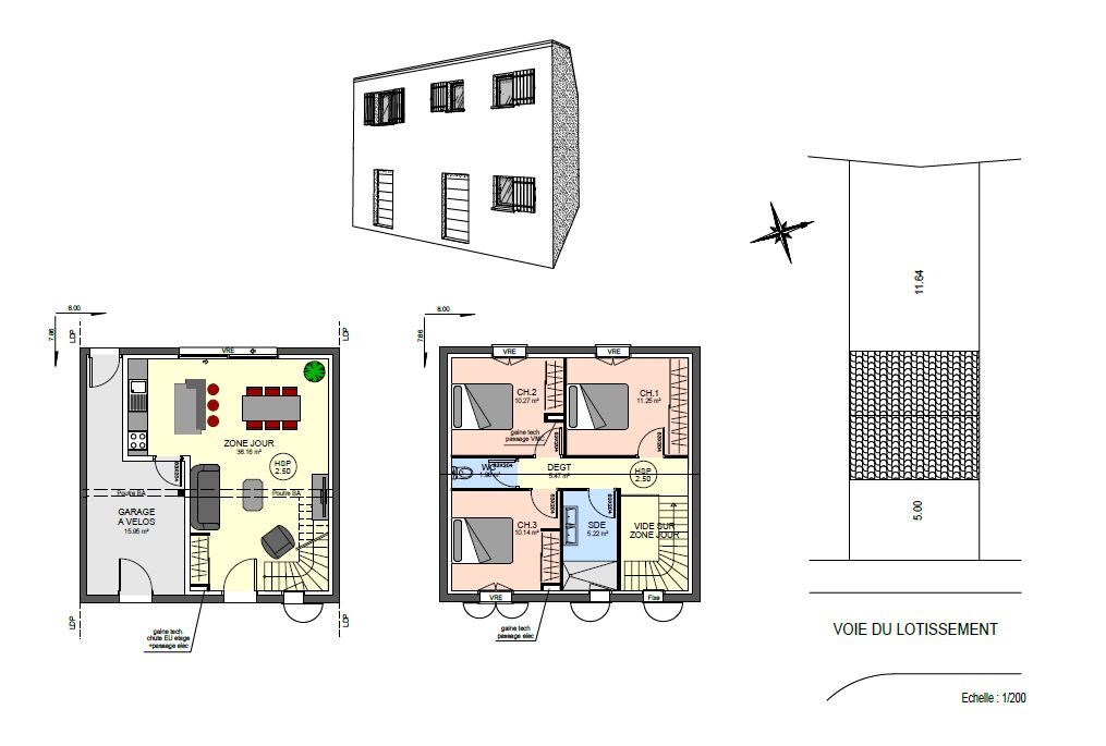 Projet de construction d'une maison 80 m² avec terrain à BOUHET (17)