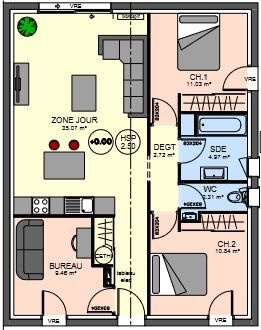 Projet de construction d'une maison 76 m² avec terrain à LA JARNE (17)