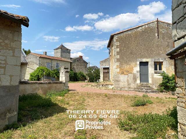 A VENDRE CURÇAY SUR DIVE - ENSEMBLE IMMOBILIER  RÉNOVÉ ET À RÉNOVER SUR 1500 M2  DE TERRAIN — photo du bien