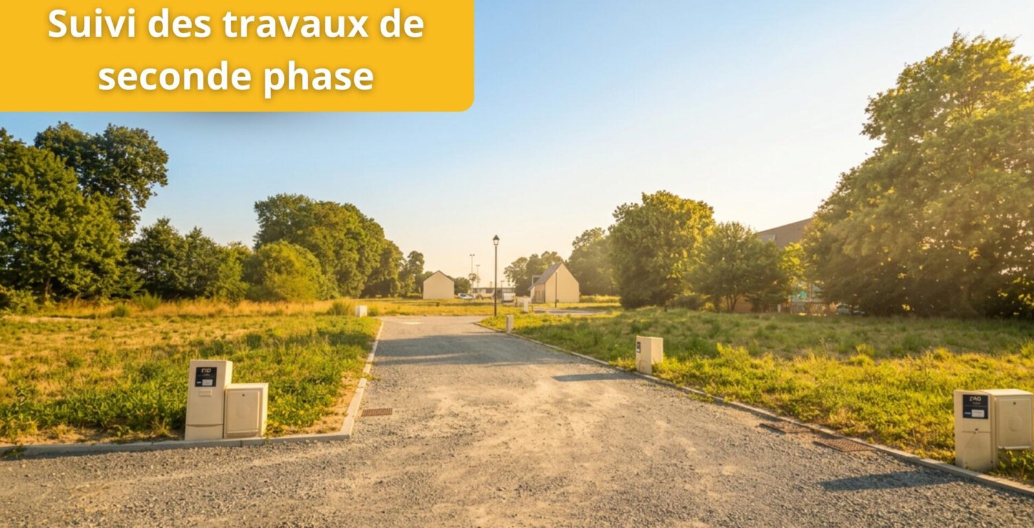 Terrain viabilisé, libre de constructeur — photo 1