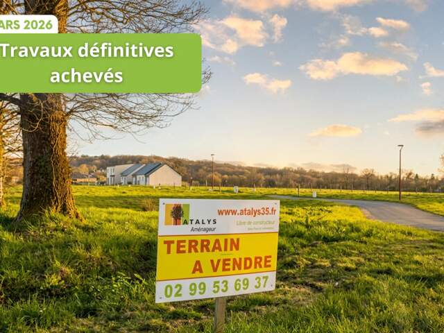 Terrain viabilisé, libre de constructeur — photo du bien