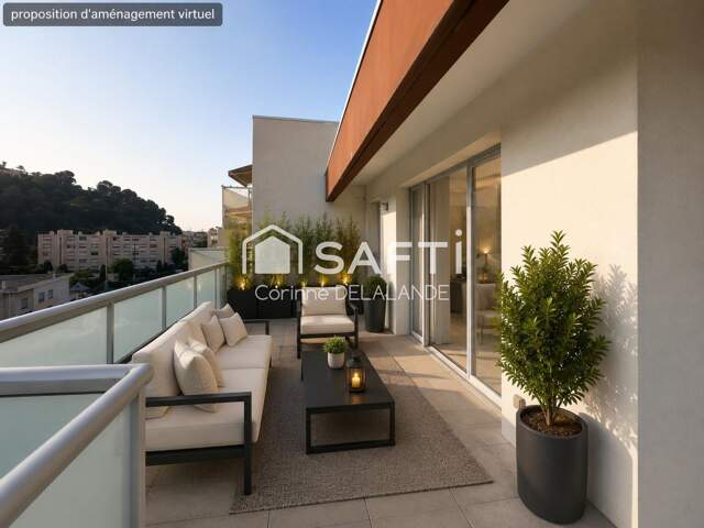 Magnifique 3 pièces 62m2, terrasse, vue dégagée — photo du bien