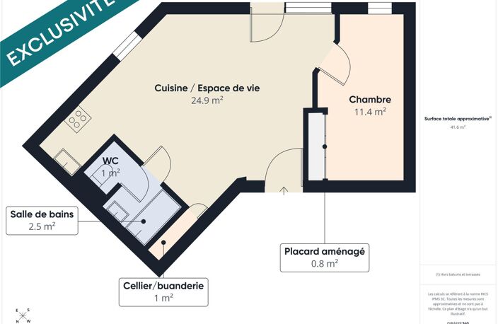 T2 rénové avec balcon - parking et climatisation ! — photo 3